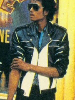 Michael Jackson J Park Vintage 80s  Leather Jacket Thriller Beat It Zipper